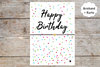 ♥ Wunscharmband/Freundschaftsarmband mit Karte "Happy Birthday" ♥